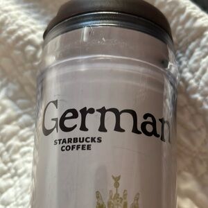 STARBUCKS Germany Cup Travel Coffee Tumbler 12oz. 2004. Acrylic.